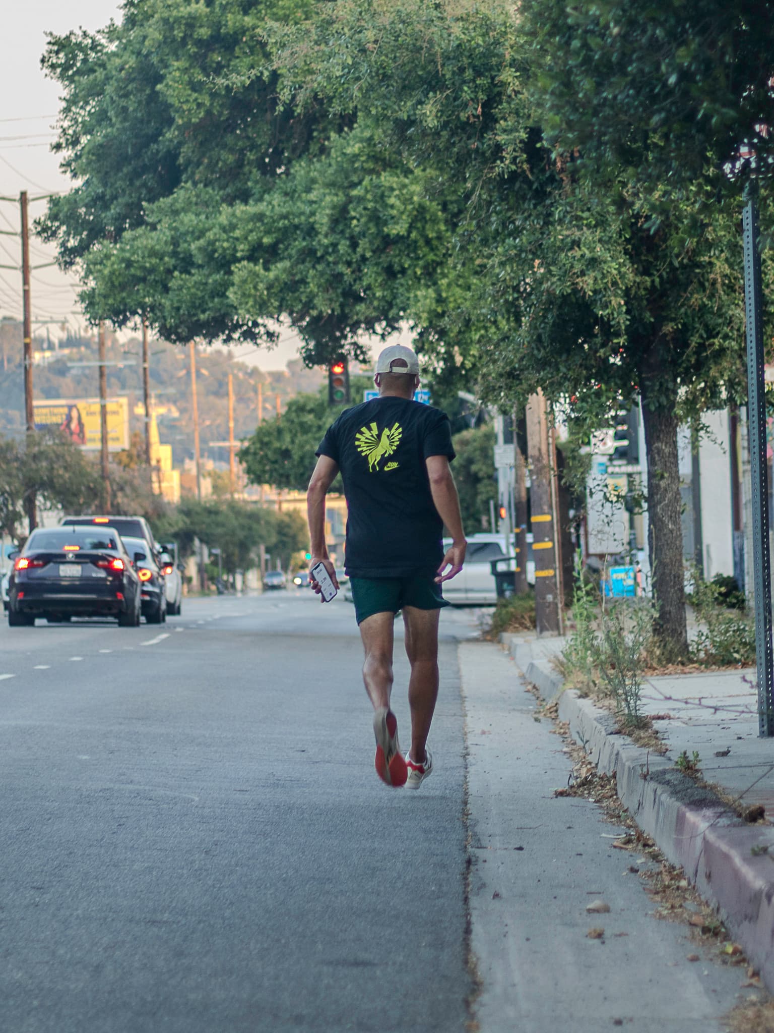 Higland Park Runners Run around Fig and Back